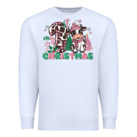 White my first christmas cow Premium Sweatshirt - MaliasSmallBusiness