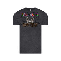 Vintage Black halloween brother Vintage Tee - CowhideDigitalArt