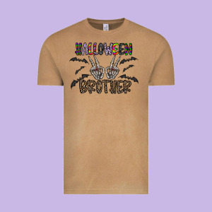 Halloween Brother Vintage Tee Designed By Cowhidedigitalart