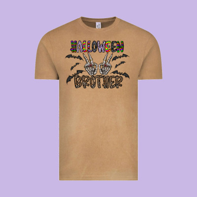 Halloween Brother Vintage Tee Designed By Cowhidedigitalart