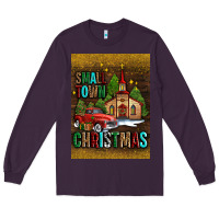 Plum small town christmas church Long Sleeve Tee - AdoDesignShop