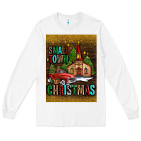 White small town christmas church Long Sleeve Tee - AdoDesignShop