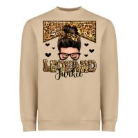 Mushroom leopard junkie messy bun Heavyweight Sweatshirt - Zillion Design Studio