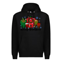 Black merry christmas tooth Premium Hoodie - RacoonDesign