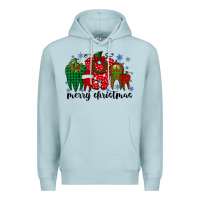 Blue Mist merry christmas tooth Premium Hoodie - RacoonDesign
