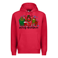 Cardinal merry christmas tooth Premium Hoodie - RacoonDesign