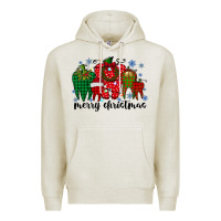 Oatmeal Heather merry christmas tooth Premium Hoodie - RacoonDesign