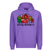 Purple merry christmas tooth Premium Hoodie - RacoonDesign