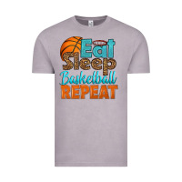 Vintage Zinc eat sleep basketball repeat Vintage Tee - HRA Design Shop