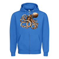 True Royal octopus Zipper Hoodie - LillyAllenDesigns