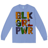 Colony Blue black girl power Long Sleeve Tee - BundleAndBundleShop