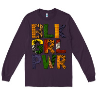Plum black girl power Long Sleeve Tee - BundleAndBundleShop