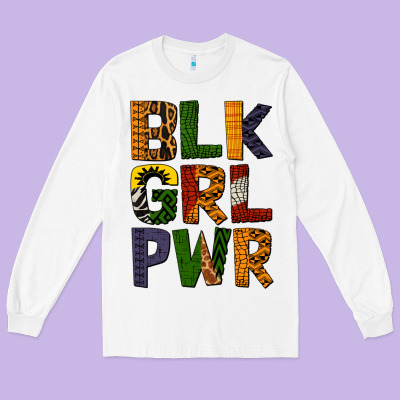 Black Girl Power Long Sleeve Tee Designed By Bundleandbundleshop