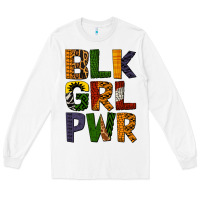 White black girl power Long Sleeve Tee - BundleAndBundleShop