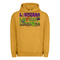 Pigment Peanut Butter Louisiana Mardi Gras Urban Hoodie - NancyCooperArtShop