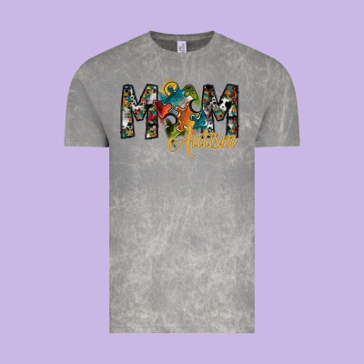 Mom Autism Vintage Tee Designed By Sublimationcraftshop