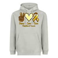 Moon Dust Peace love cure Bone Cancer Heavyweight Hoodie - NancyCooperArtShop