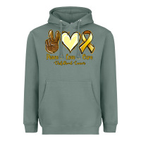 Sage Peace love cure Bone Cancer Heavyweight Hoodie - NancyCooperArtShop