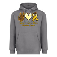 Storm Peace love cure Bone Cancer Heavyweight Hoodie - NancyCooperArtShop