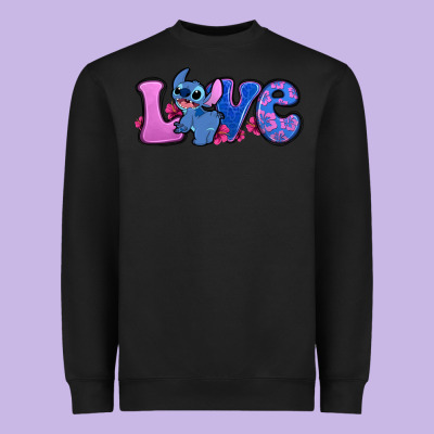 Love Stitch Heavyweight Sweatshirt Designed By Zillion Design Studio