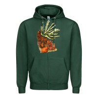 Sports Green Coral Reef Zipper Hoodie - LillyAllenDesigns
