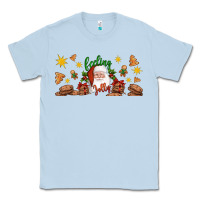 Dusty Blue Christmas feeling jolly santa Classic Tee - Artiststas