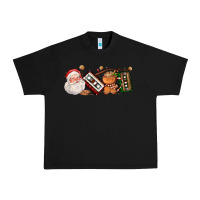 Black coffee cup santa cassette cookie Urban Heavy Tee - FaDigitalArtStudio