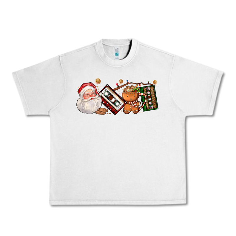 Coffee Cup Santa Cassette Cookie Urban Heavy Tee by FaDigitalArtStudio | Teevron