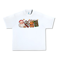 White coffee cup santa cassette cookie Urban Heavy Tee - FaDigitalArtStudio