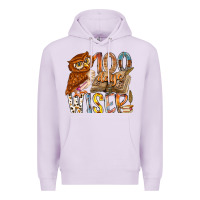 Lilac 100 days wiser Premium Hoodie - RacoonDesign