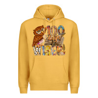 Mustard 100 days wiser Premium Hoodie - RacoonDesign