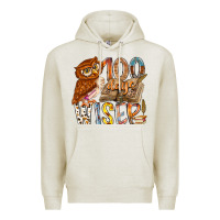 Oatmeal Heather 100 days wiser Premium Hoodie - RacoonDesign