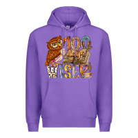 Purple 100 days wiser Premium Hoodie - RacoonDesign