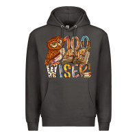 Smoke 100 days wiser Premium Hoodie - RacoonDesign