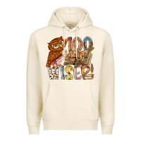 Tofu 100 days wiser Premium Hoodie - RacoonDesign