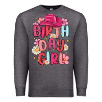 Charcoal Heather birthday girl Premium Sweatshirt - MaliasSmallBusiness
