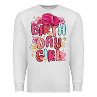 Oatmeal Heather birthday girl Premium Sweatshirt - MaliasSmallBusiness