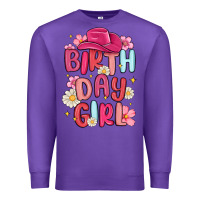 Purple birthday girl Premium Sweatshirt - MaliasSmallBusiness