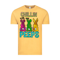 Vintage Mustard Chillin with my peeps Ester Day Vintage Tee - Neo Western