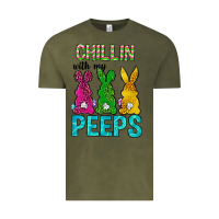 Vintage Olive Chillin with my peeps Ester Day Vintage Tee - Neo Western