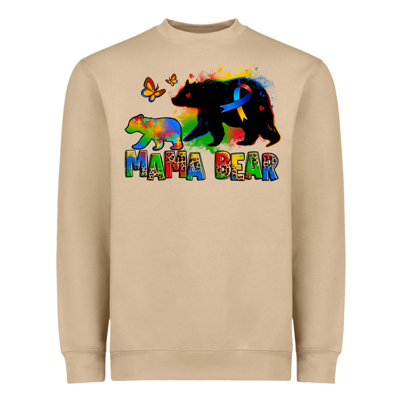 Mama Bear Autism Heavyweight Sweatshirt by Zillion Design Studio | Teevron