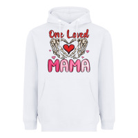White one loved mama Heavyweight Hoodie - MaliasSmallBusiness