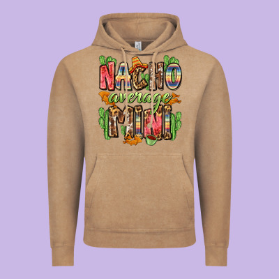 Nacho Average Mini Vintage Hoodie Designed By Zillion Design Studio