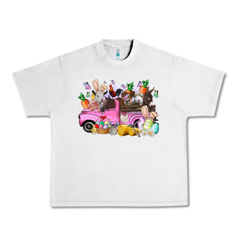 Easter Day Farm Animals Truck Urban Heavy Tee by RacoonDesign | Teevron