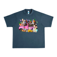 Midnight Navy easter day farm animals truck Urban Heavy Tee - RacoonDesign