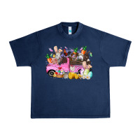 Navy easter day farm animals truck Urban Heavy Tee - RacoonDesign