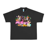 Pigment Black easter day farm animals truck Urban Heavy Tee - RacoonDesign