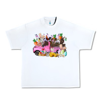 White easter day farm animals truck Urban Heavy Tee - RacoonDesign