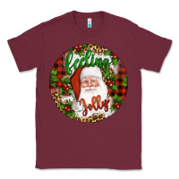 Burgundy Christmas feeling jolly santa Classic Tee - Artiststas