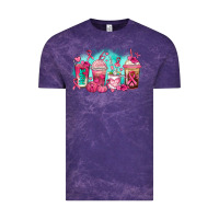 Cloud Purple breast cancer  coffee cups Vintage Tee - AdoDesignShop